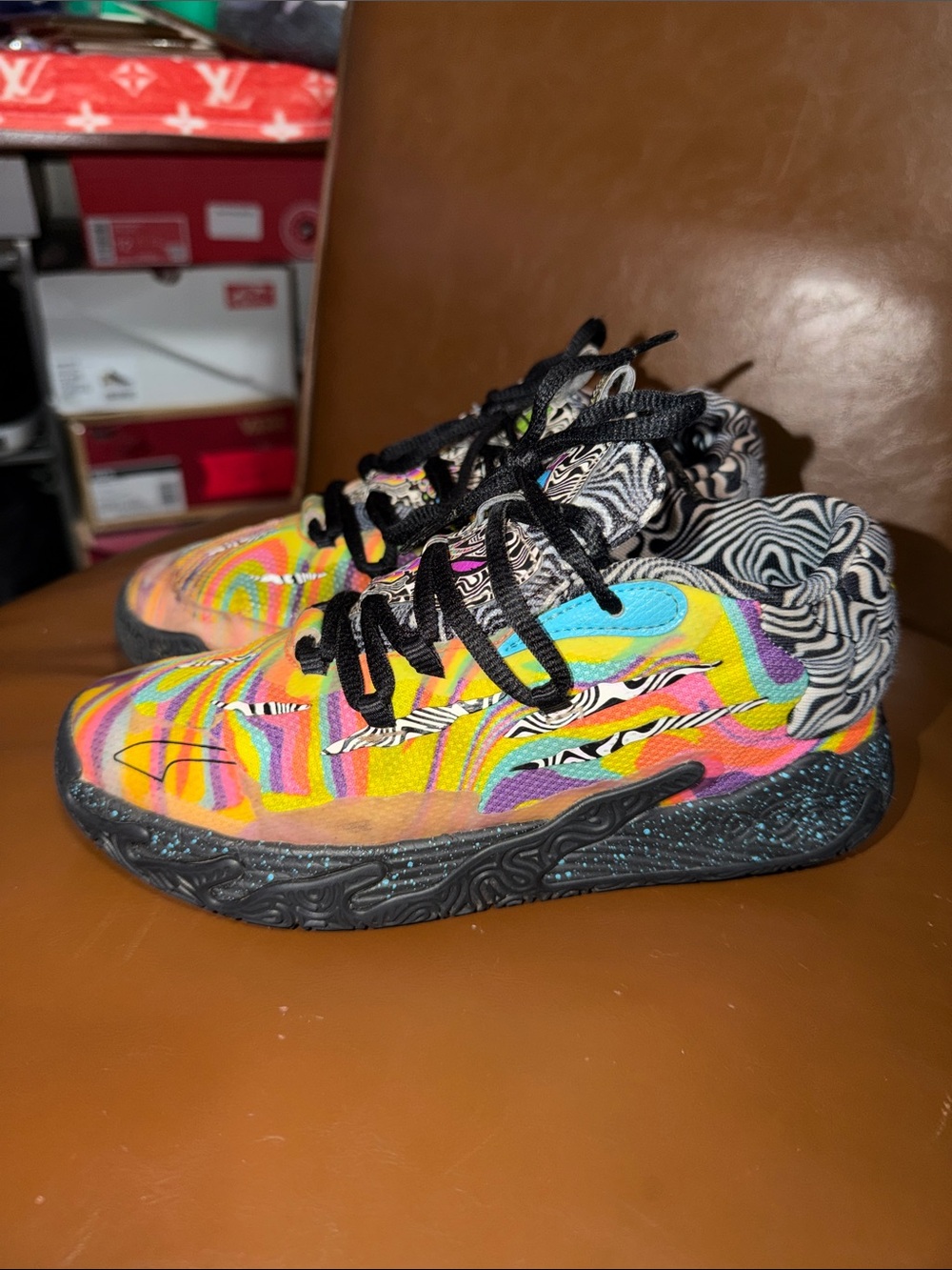 Puma LaMelo Ball “Dexter’s Labratory” MB.03 sneaker in Little Boys size 2.5